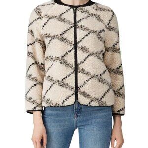 Joie Suzana Faux Shearling Jacket | Size XS | Tan/Ivory Size